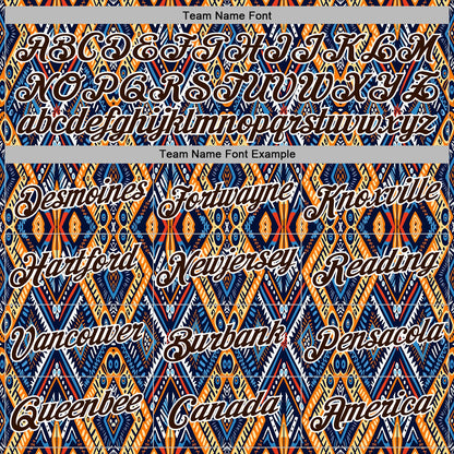 Custom Stitched Black Brown Blue Orange-White 3D Mexico Aztec Pattern Sports Pullover Sweatshirt Hoodie