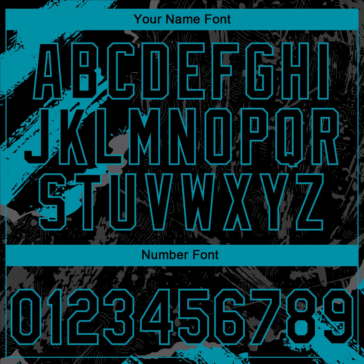 Custom Stitched Black Teal-Steel Gray 3D Pattern Design Splash Sports Pullover Sweatshirt Hoodie