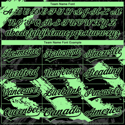 Custom Stitched Black Pea Green-Steel Gray 3D Pattern Design Splash Sports Pullover Sweatshirt Hoodie