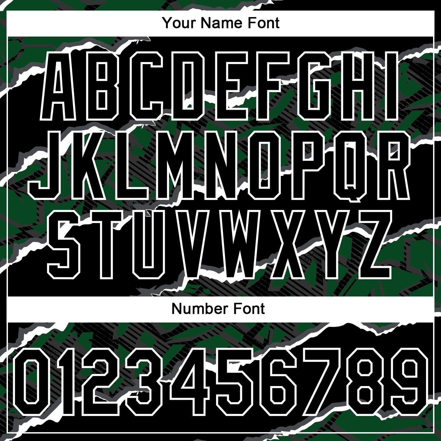 Custom Stitched Black Green-White 3D Pattern Design Torn Paper Style Sports Pullover Sweatshirt Hoodie