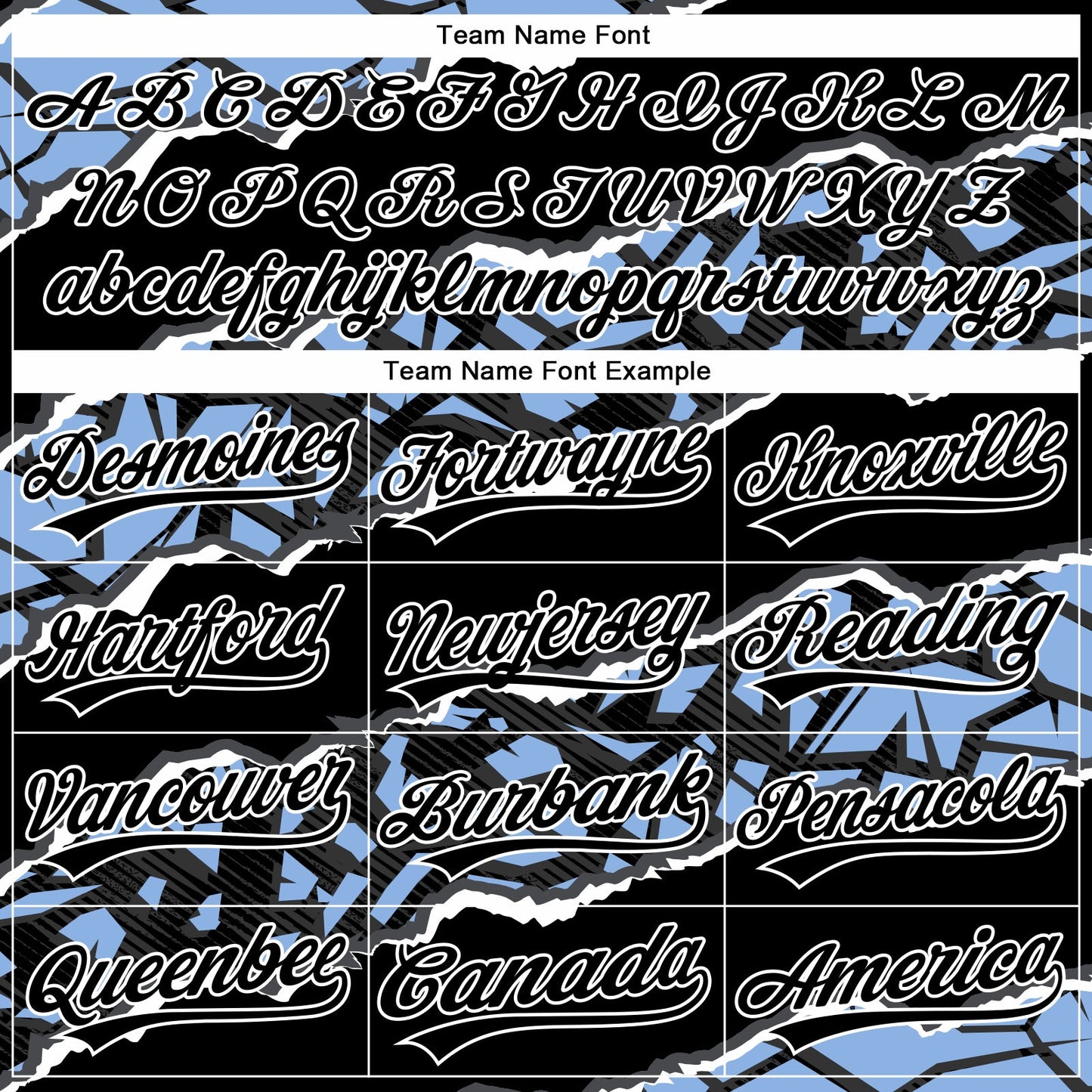 Custom Stitched Black Light Blue-White 3D Pattern Design Torn Paper Style Sports Pullover Sweatshirt Hoodie