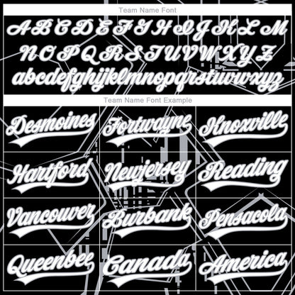 Custom Stitched Black White-Gray 3D Pattern Design Line Sportswear Pullover Sweatshirt Hoodie