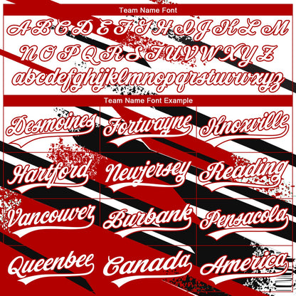 Custom Stitched Red White-Black 3D Pattern Design Line Sportswear Pullover Sweatshirt Hoodie
