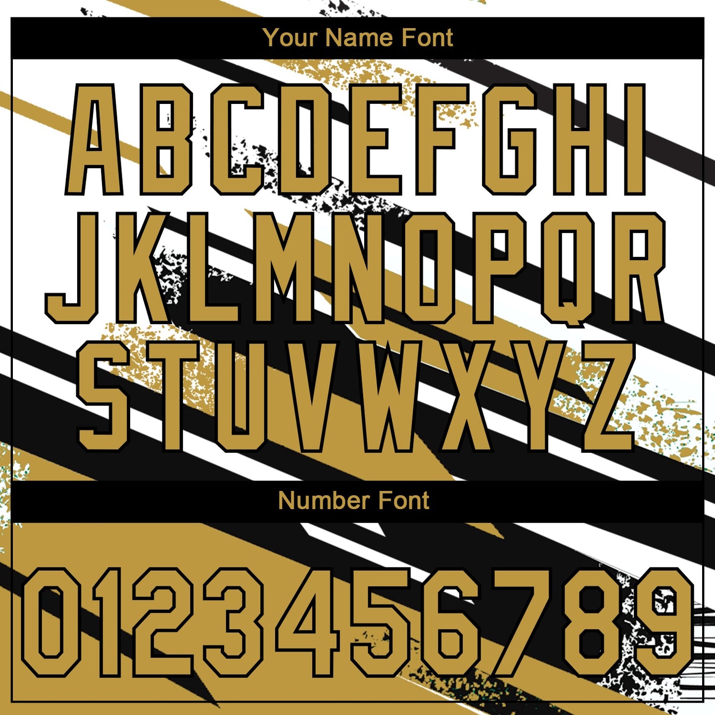 Custom Stitched Old Gold Black-White 3D Pattern Design Line Sportswear Pullover Sweatshirt Hoodie