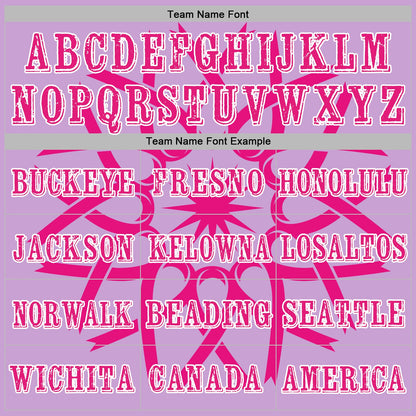 Custom Light Purple Hot Pink-White 3D Pink Ribbon Breast Cancer Awareness Women Health Care Support Sports Pullover Sweatshirt Hoodie