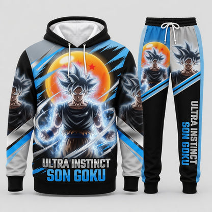 Goku Ultra Instinct Hoodie & Sweatpants Tracksuit Set — Dragon Ball Super Inspired - Custom Fan Apparel Image 10