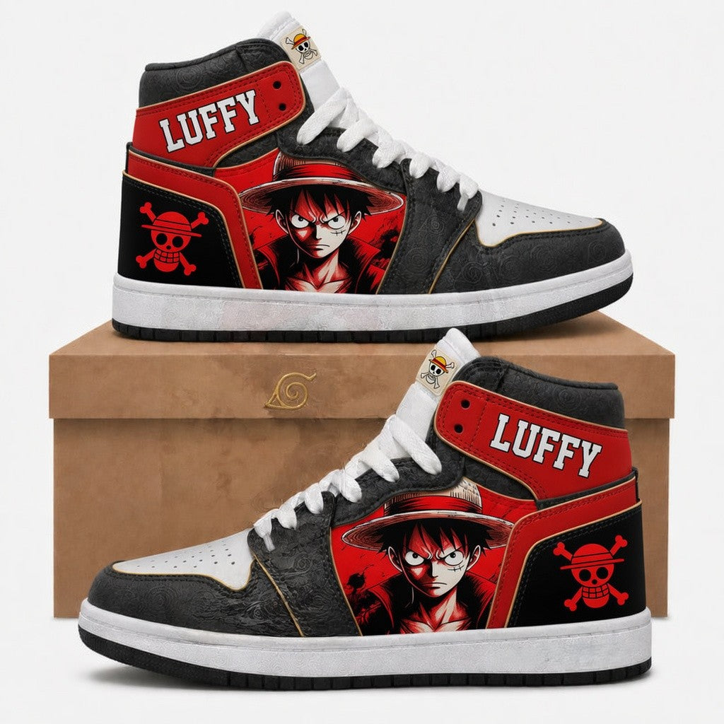 Anime Fan Edition High Top Sneakers — Anime Inspired Inspired Fan Shoes - Custom Fan Apparel Image 1