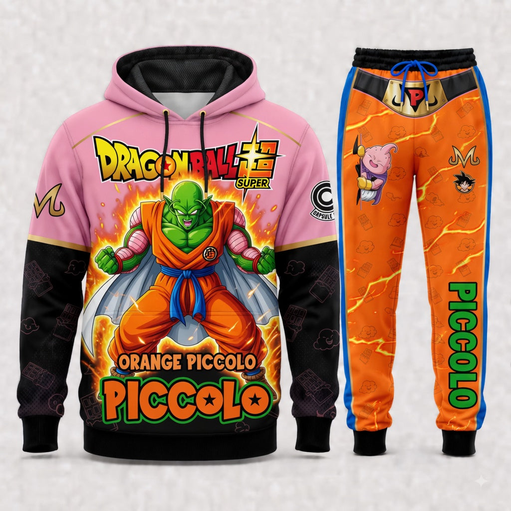 Piccolo Hoodie & Sweatpants Tracksuit Set — Dragon Ball Z Inspired - Custom Fan Apparel Image 1