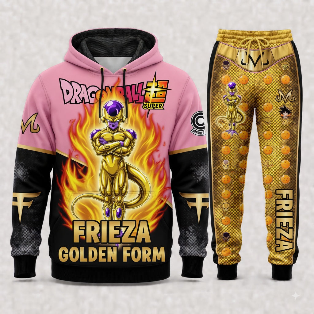 Frieza Hoodie & Sweatpants Tracksuit Set — Dragon Ball Z Inspired - Custom Fan Apparel Image 1