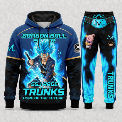 Future Trunks Hoodie & Sweatpants Tracksuit Set — Dragon Ball Z Inspired - Custom Fan Apparel Image 2