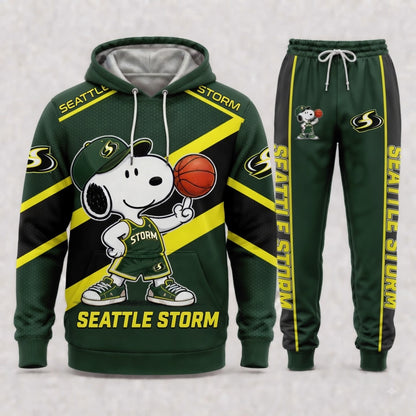 Sport Fan Set — Hoodie & Sweatpants Set | All 15 Teams Available-COMBO GIFTS FOR FAN basketball woman