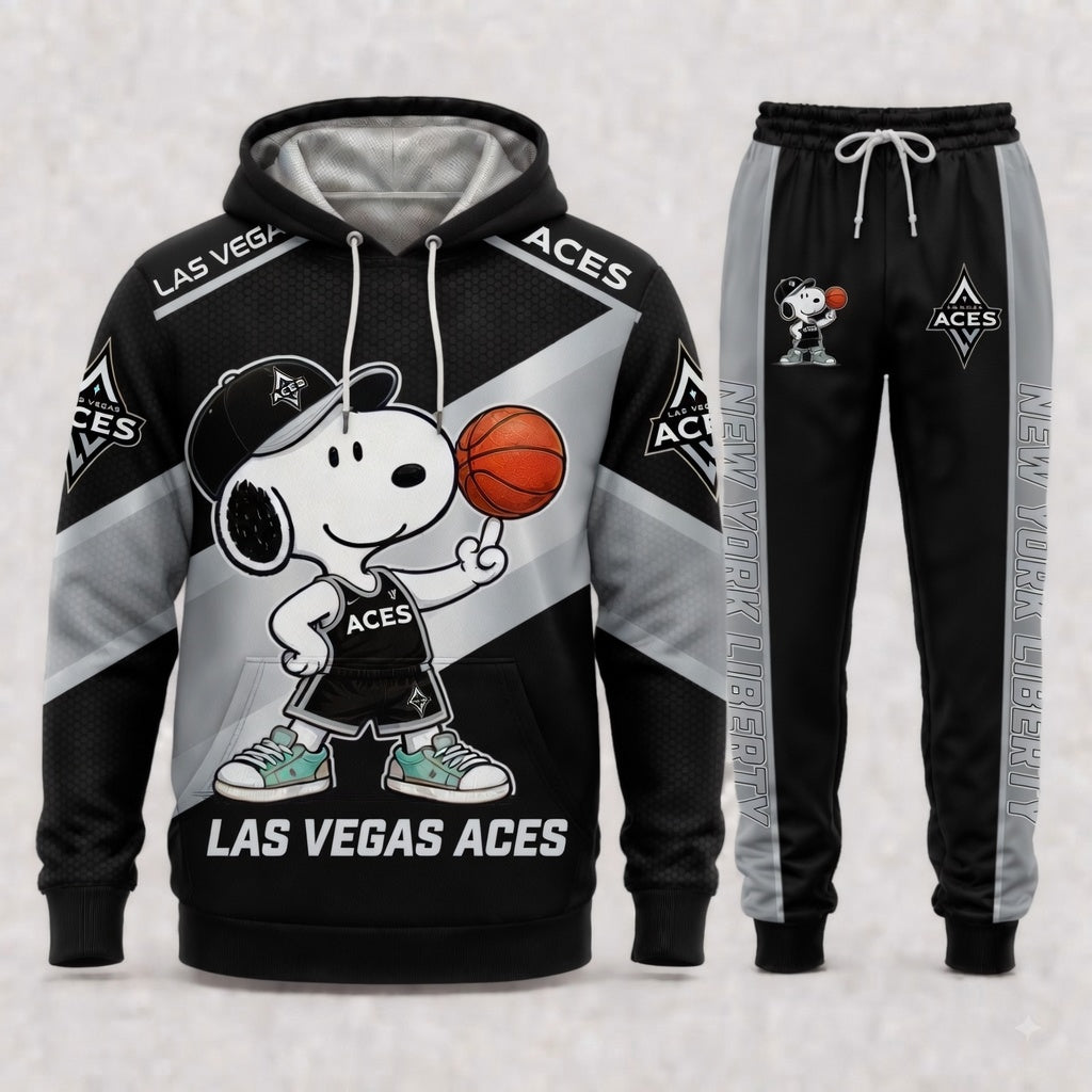 Sport Fan Set — Hoodie & Sweatpants Set | All 15 Teams Available-COMBO GIFTS FOR FAN basketball woman