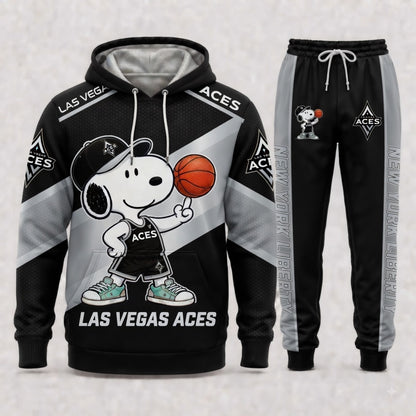 Sport Fan Set — Hoodie & Sweatpants Set | All 15 Teams Available-COMBO GIFTS FOR FAN basketball woman