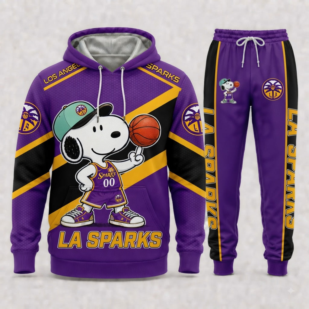 Sport Fan Set — Hoodie & Sweatpants Set | All 15 Teams Available-COMBO GIFTS FOR FAN basketball woman