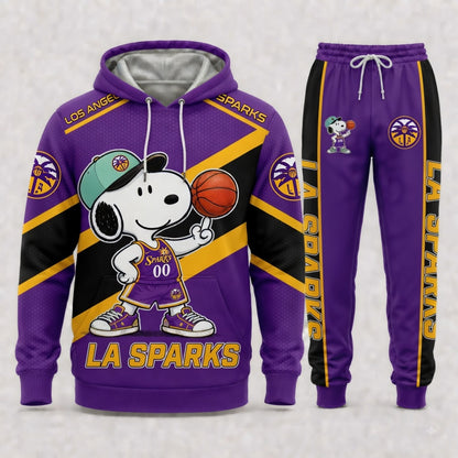 Sport Fan Set — Hoodie & Sweatpants Set | All 15 Teams Available-COMBO GIFTS FOR FAN basketball woman