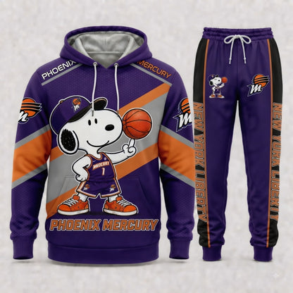 Sport Fan Set — Hoodie & Sweatpants Set | All 15 Teams Available-COMBO GIFTS FOR FAN basketball woman