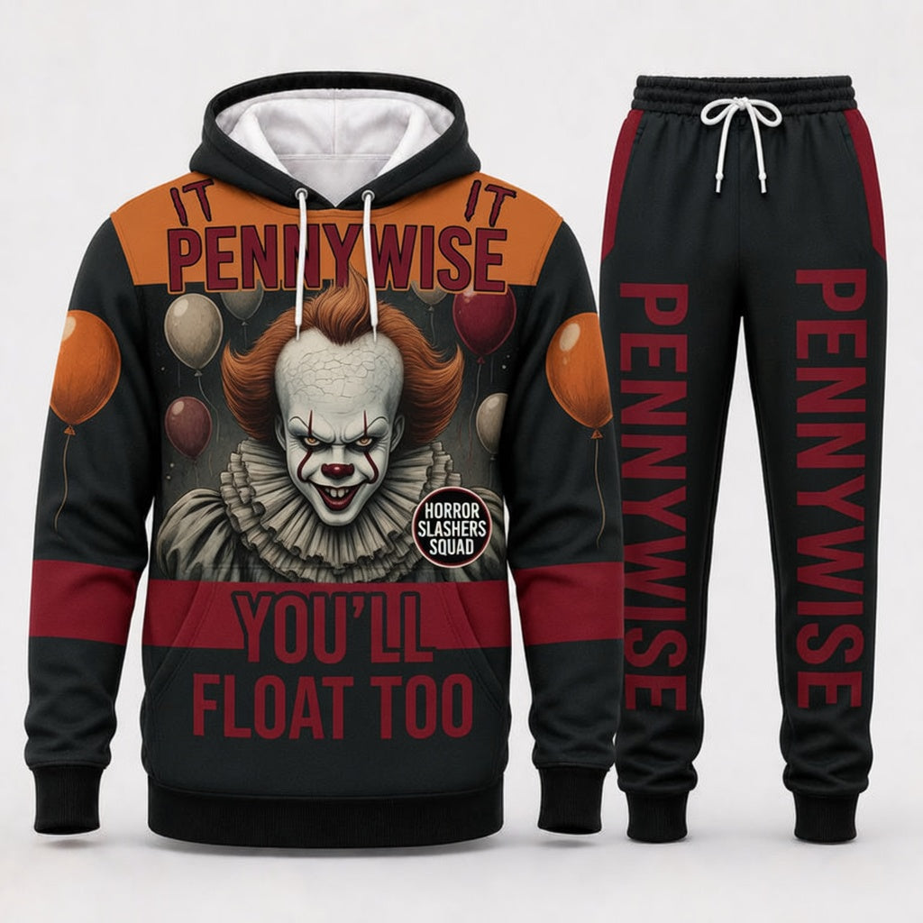 Pennywise - Horror Slashers Squad Halloween Hoodie and Pants Set
