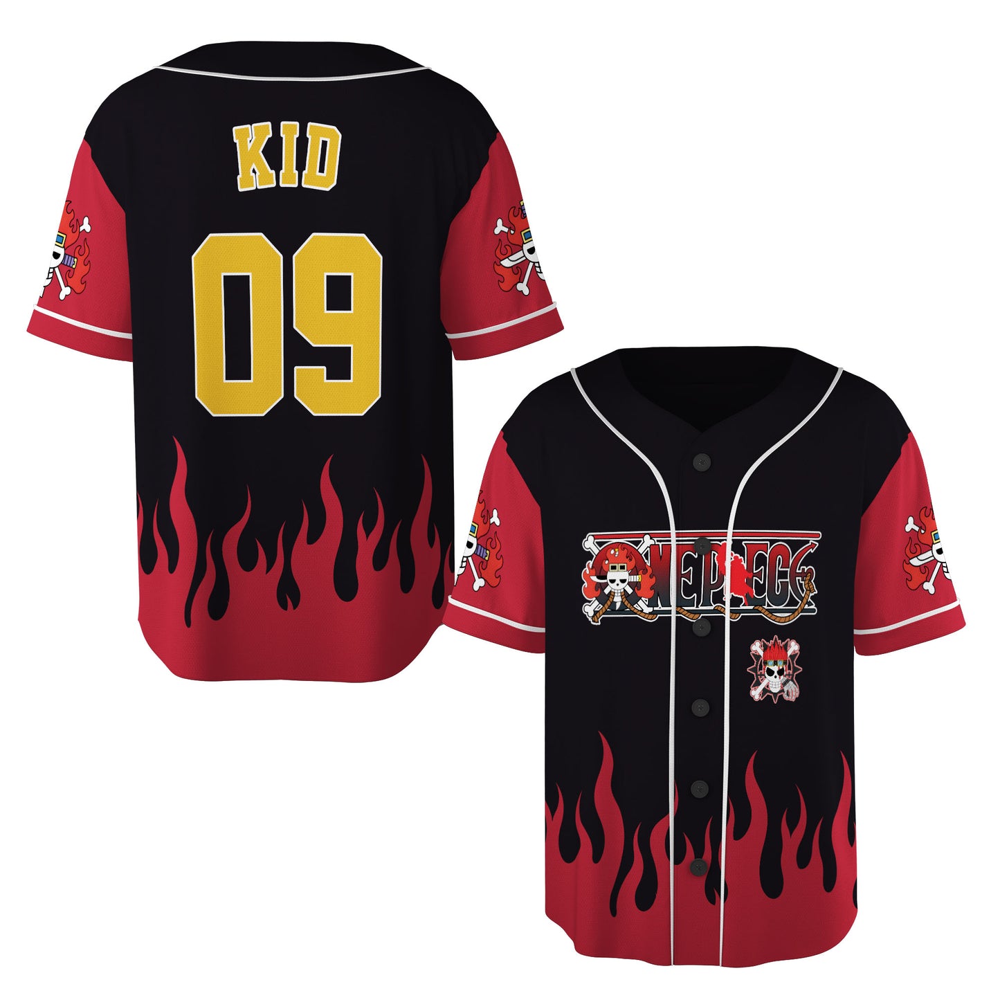 Custom One Piece Baseball Jersey Shirt, Personalized Cosplay Anime Style Team Uniform, Sports Fan Gift (Copy)