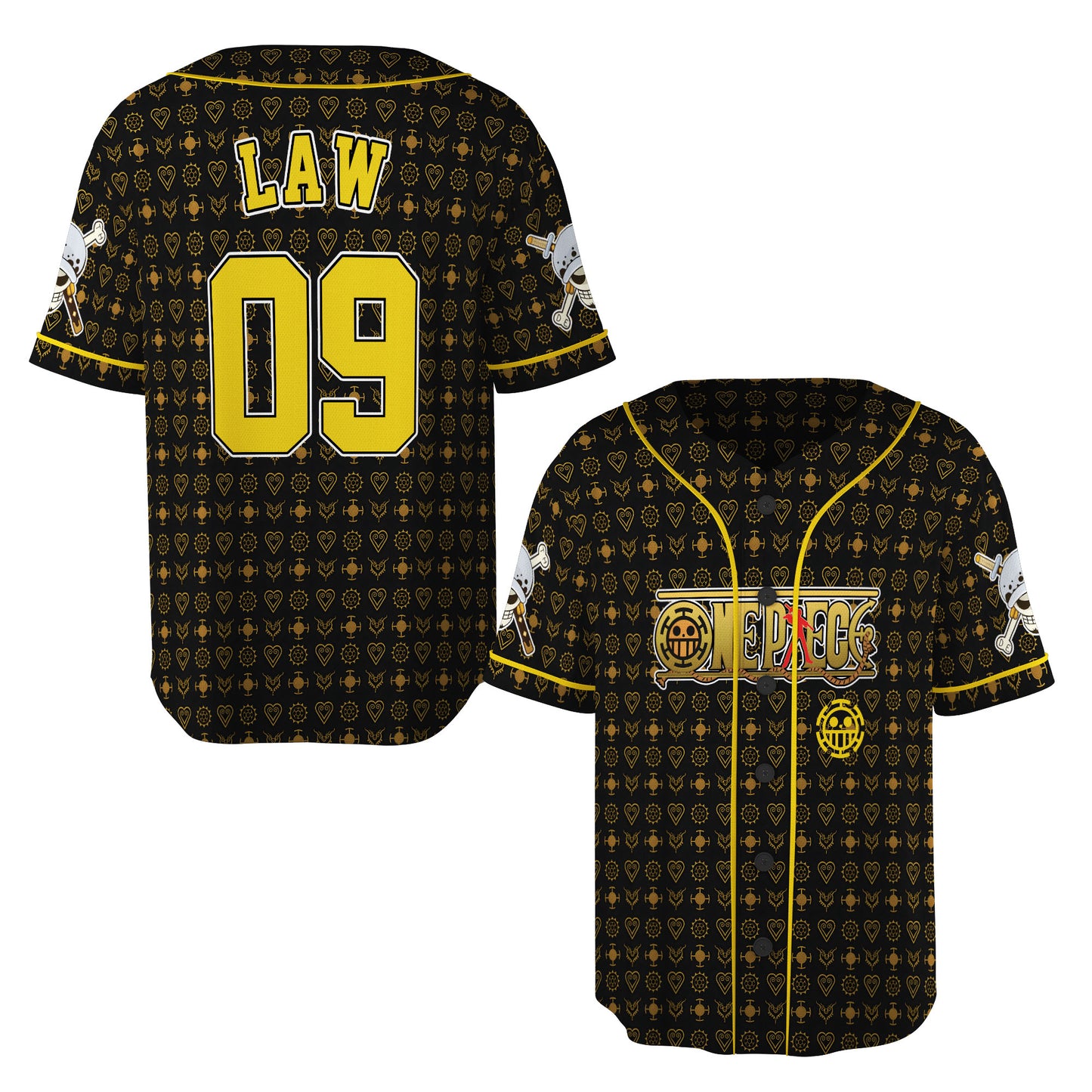 Custom One Piece Baseball Jersey Shirt, Personalized Cosplay Anime Style Team Uniform, Sports Fan Gift (Copy)