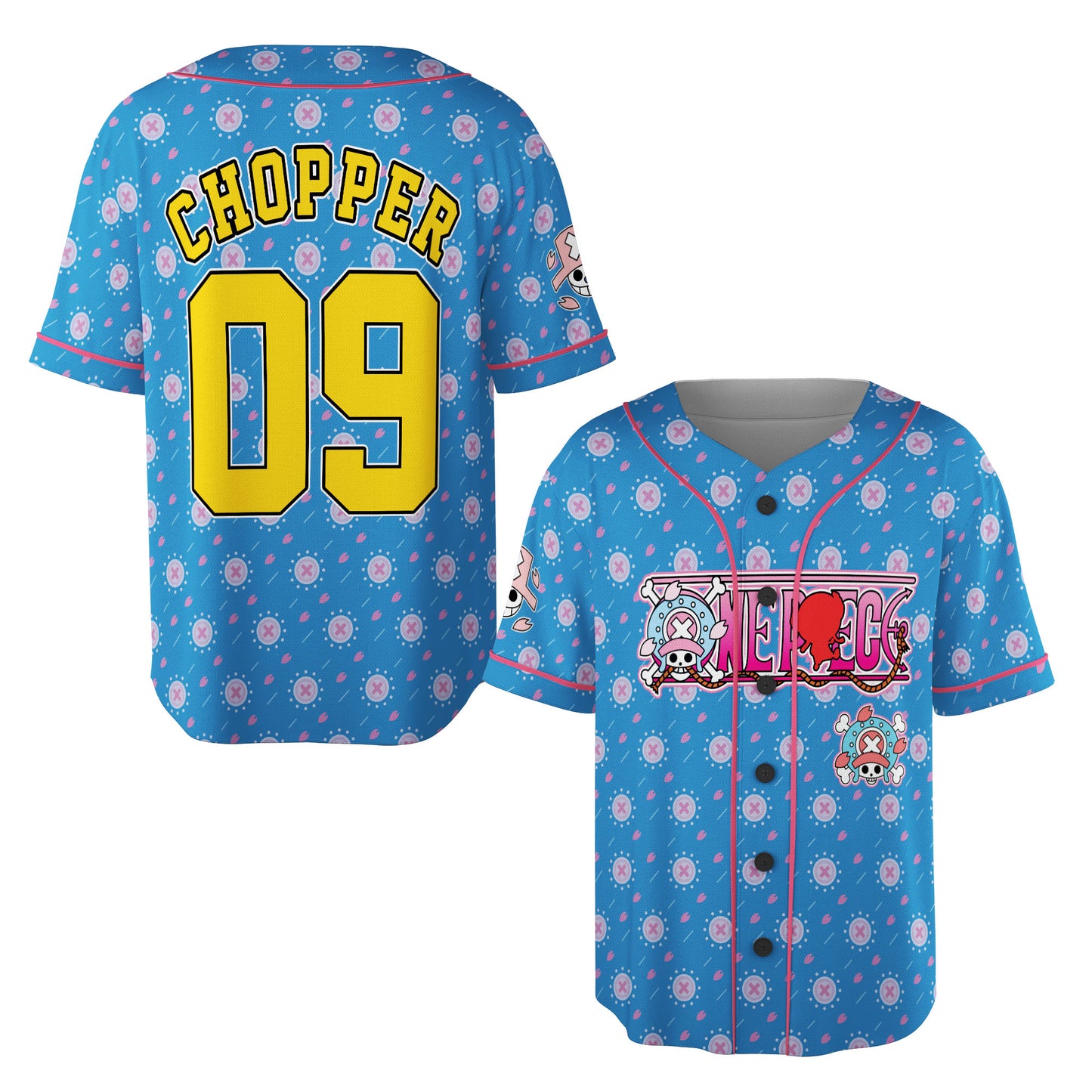 Custom One Piece Baseball Jersey Shirt, Personalized Cosplay Anime Style Team Uniform, Sports Fan Gift (Copy)