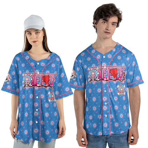 Custom One Piece Baseball Jersey Shirt, Personalized Cosplay Anime Style Team Uniform, Sports Fan Gift (Copy)