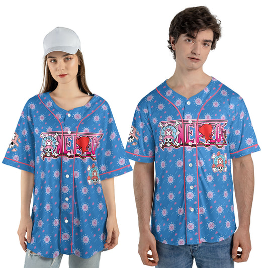 Custom One Piece Baseball Jersey Shirt, Personalized Cosplay Anime Style Team Uniform, Sports Fan Gift (Copy)