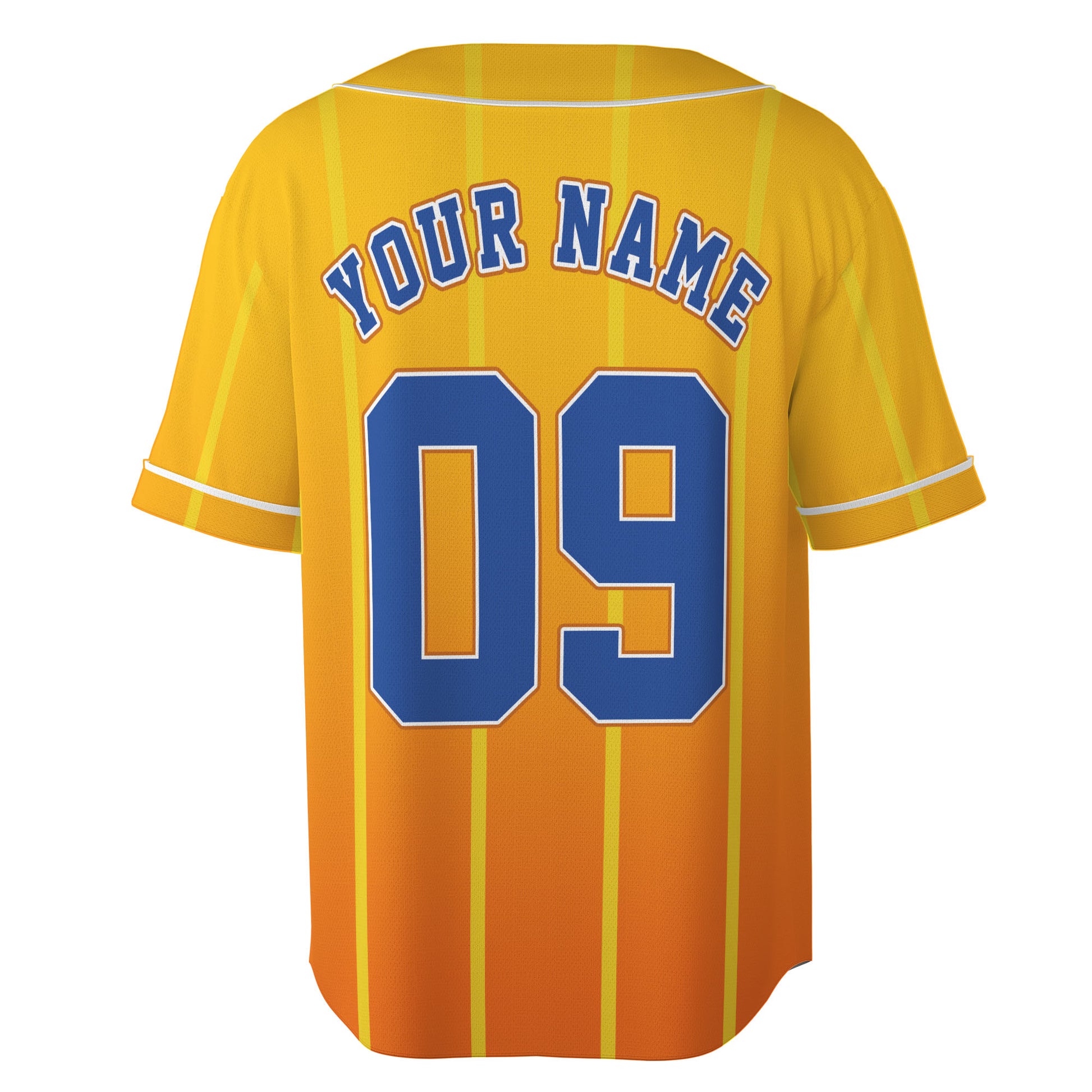 Custom Yellow Orange Authentic Baseball Jersey — Funny Bird Hoops Inspired Jersey — Basketball Fan S - Custom Fan Apparel Image 3