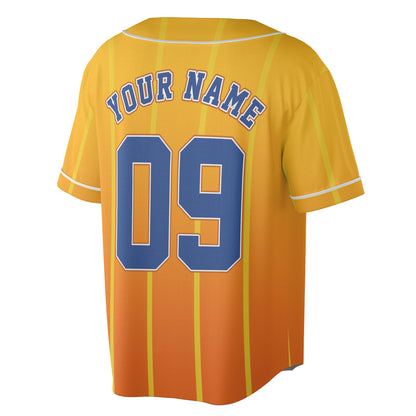 Custom Yellow Orange Authentic Baseball Jersey — Funny Bird Hoops Inspired Jersey — Basketball Fan S - Custom Fan Apparel Image 5