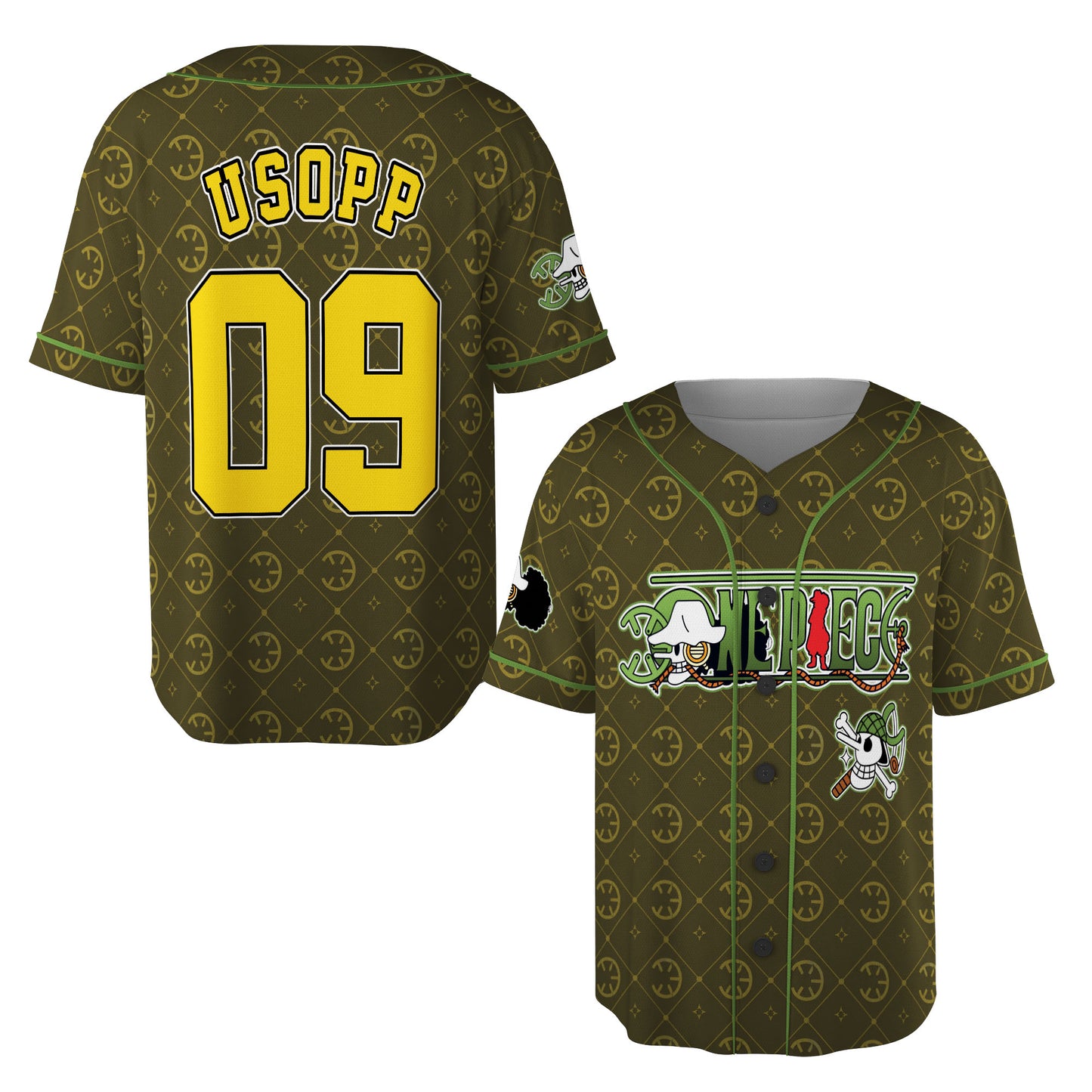 Custom One Piece Baseball Jersey Shirt, Personalized Cosplay Anime Style Team Uniform, Sports Fan Gift (Copy)