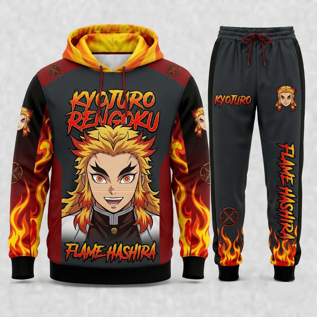 Limited Edition Demon Hunter Set | Anime Slayer Inspired Fan Hoodie & Sweatpants - Custom Fan Apparel Image 8