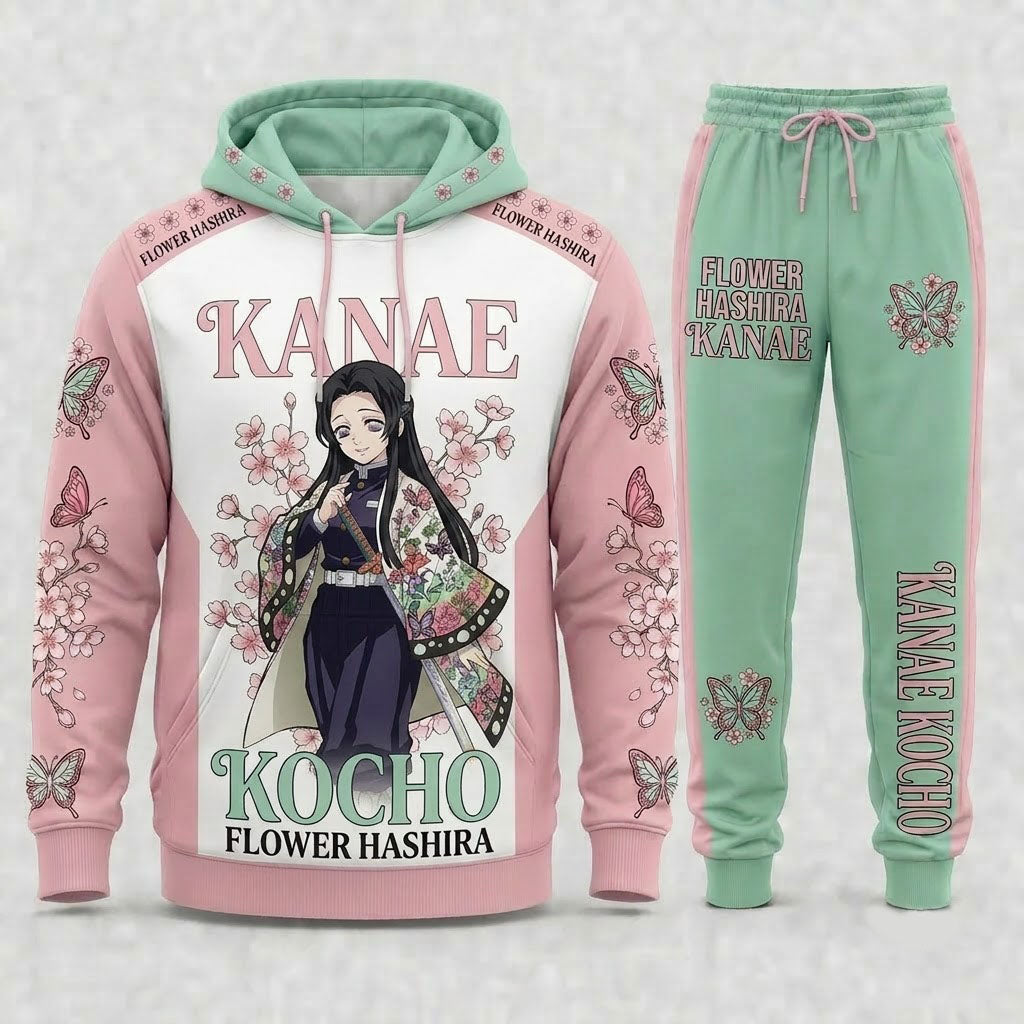 Limited Edition Demon Hunter Set | Anime Slayer Inspired Fan Hoodie & Sweatpants - Custom Fan Apparel Image 12
