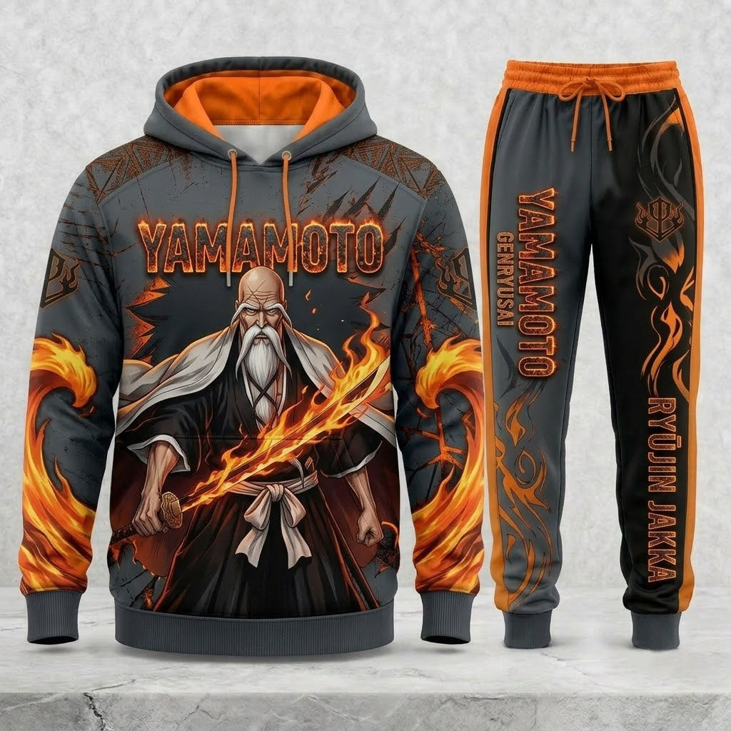 Limited Edition Soul Reaper Fan Set — Hoodie & Sweatpant Set | Anime Sword Warrior Outfit - Custom Fan Apparel Image 8