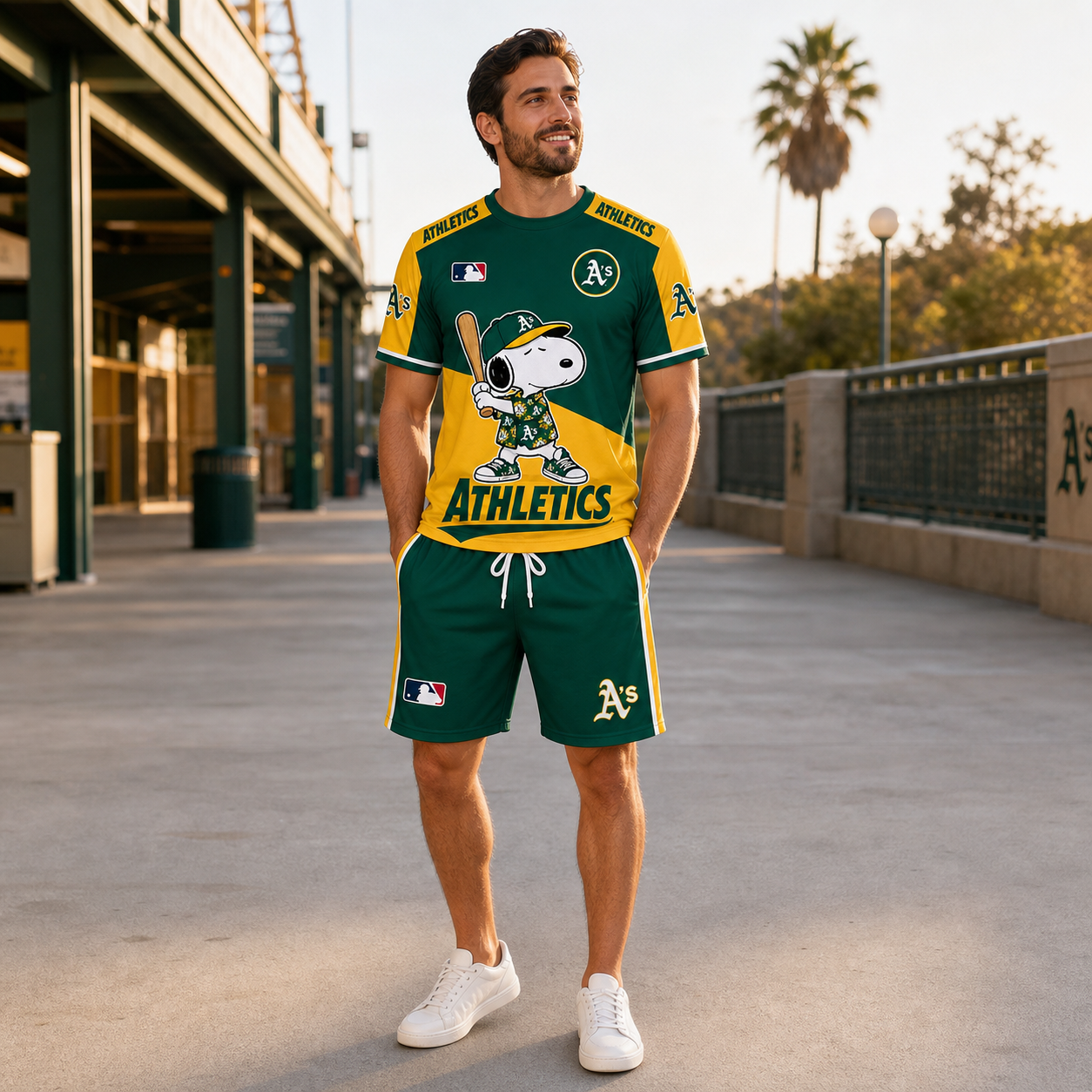 Sport Fan Set — T-Shirt + Shorts | All 30 Teams Available-COMBO GIFTS FOR FAN