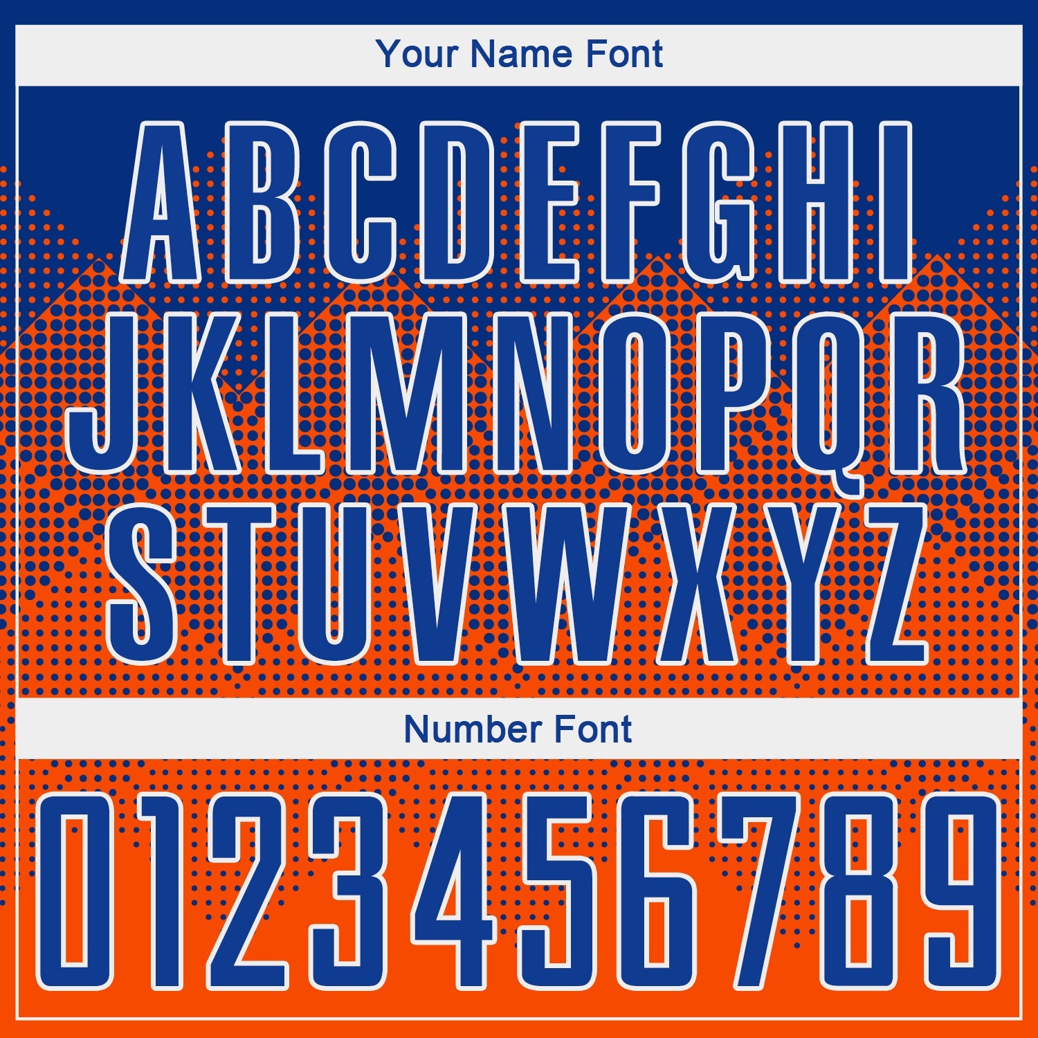 Custom Orange Royal-White Round Neck Sublimation Basketball Uniform Jersey