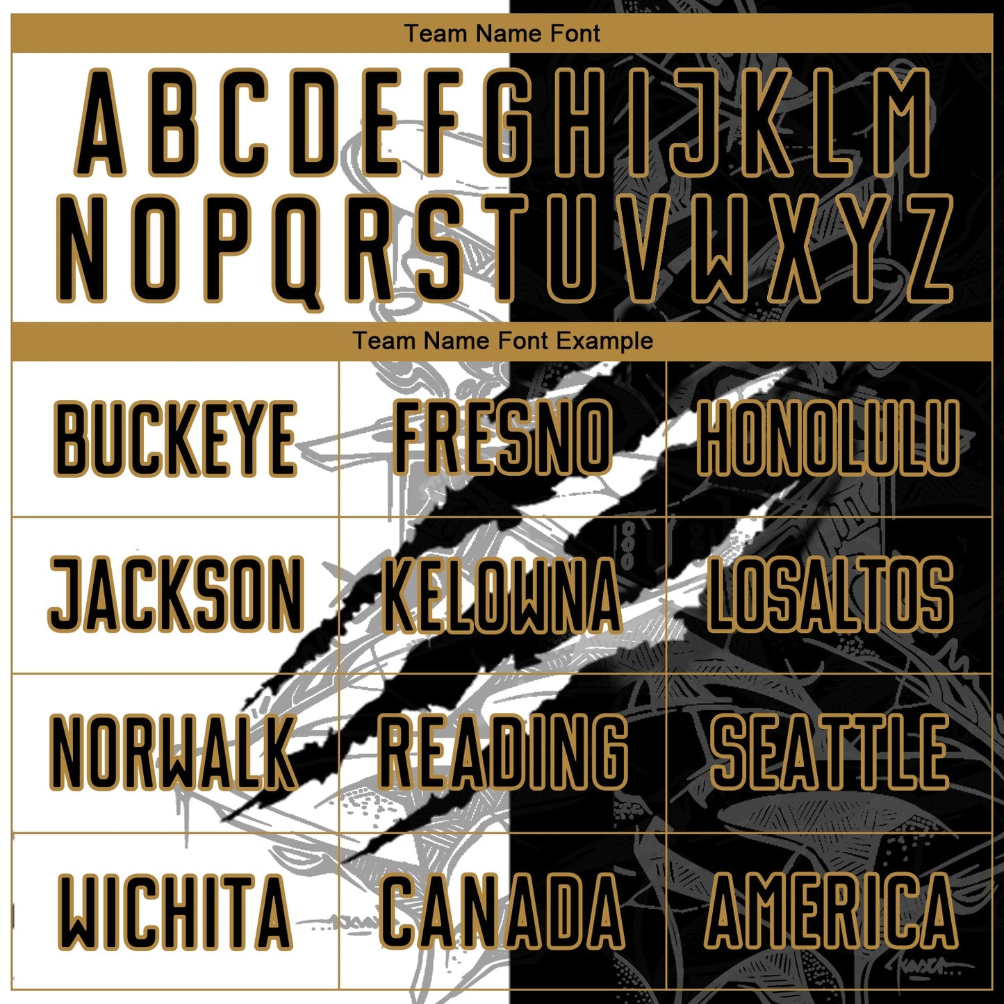 Custom Graffiti Pattern Black-Old Gold Scratch Round Neck Sublimation Basketball Uniform Jersey