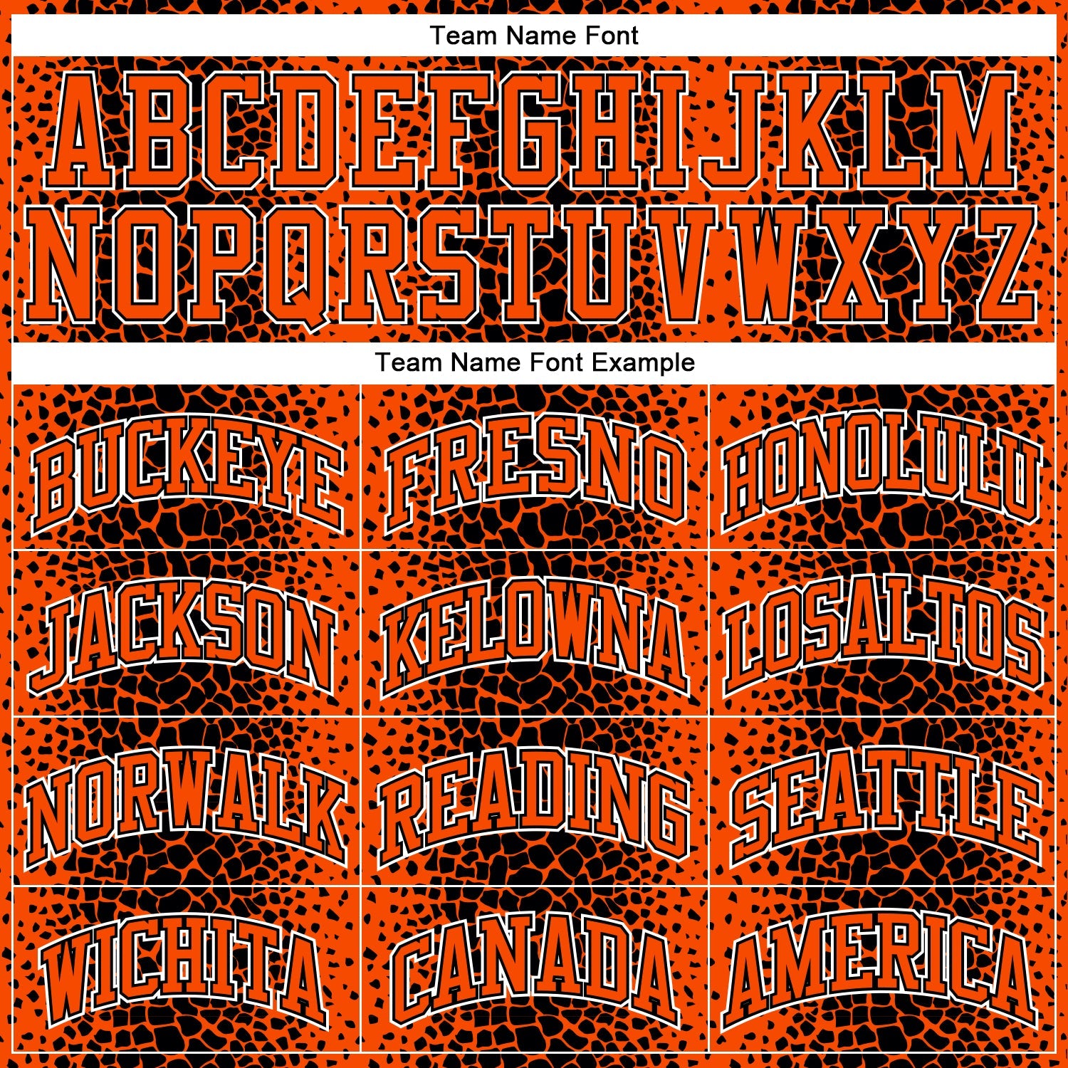 Custom Black Orange-White Animal Fur Print Round Neck Sublimation Basketball Uniform Jersey