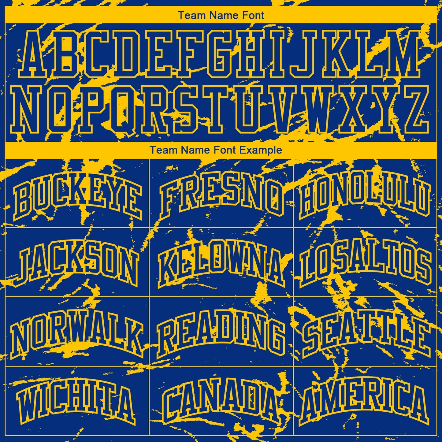 Custom Royal Gold Abstract Grunge Art Round Neck Sublimation Basketball Uniform Jersey