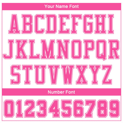 Custom White Pink Color Block Round Neck Sublimation Basketball Uniform Jersey