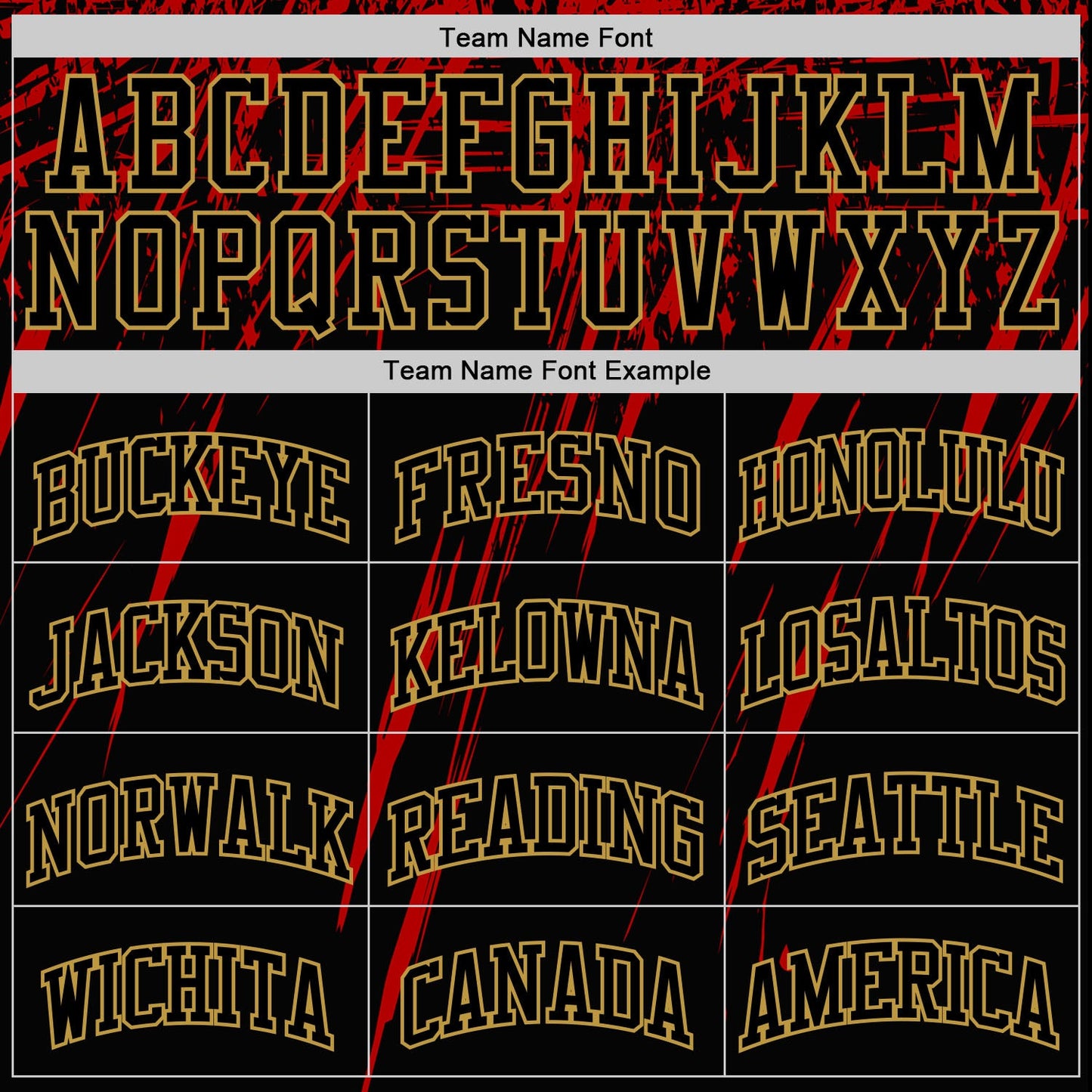 Custom Black Red-Old Gold Splash Round Neck Sublimation Basketball Set Jersey