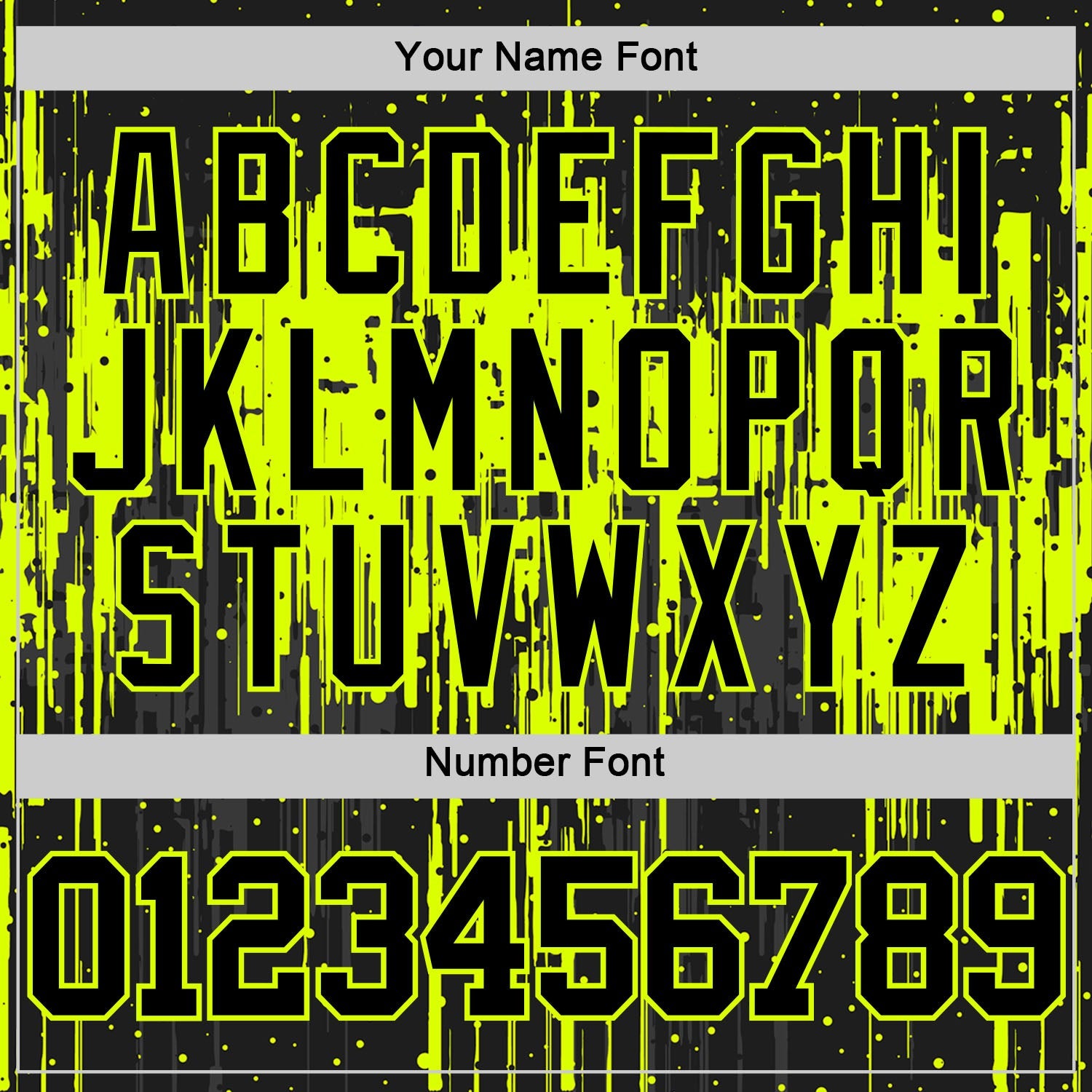 Custom Black Neon Green Dripping Splatter Art Round Neck Sublimation Basketball Set Jersey