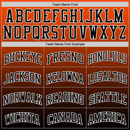 Custom Orange Black-White Gradient Square Shapes Round Neck Sublimation Basketball Set Jersey