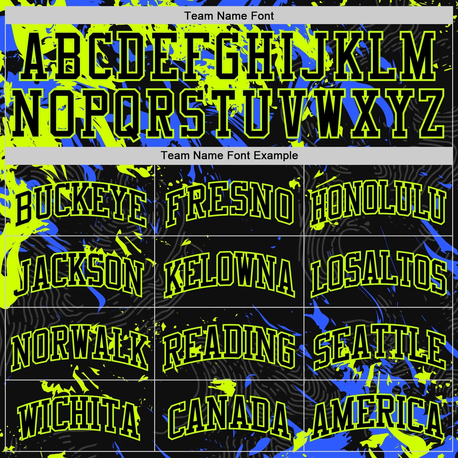 Custom Black Neon Green-Royal Splash Round Neck Sublimation Basketball Set Jersey