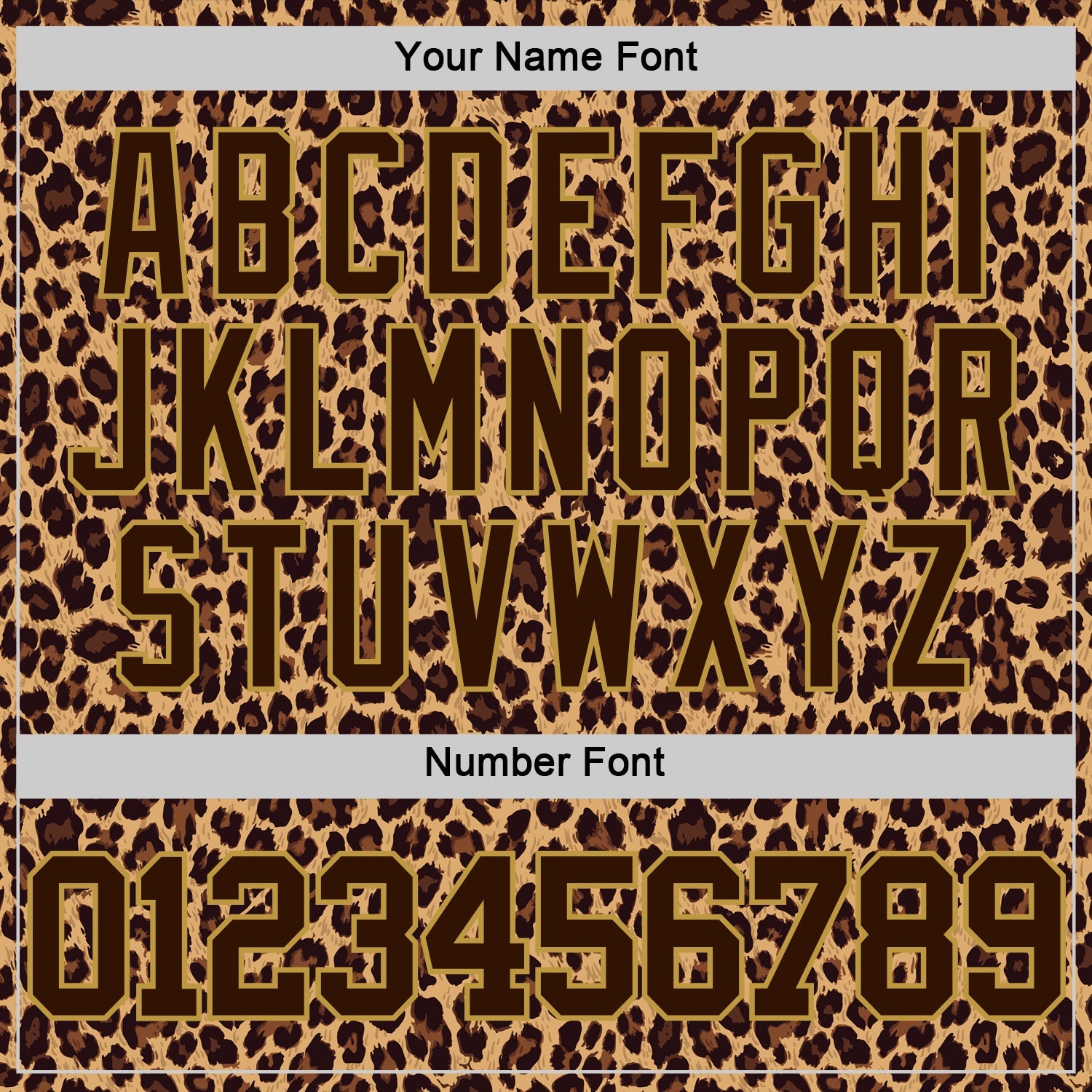 Custom Brown Old Gold Leopard Print Round Neck Sublimation Basketball Set Jersey