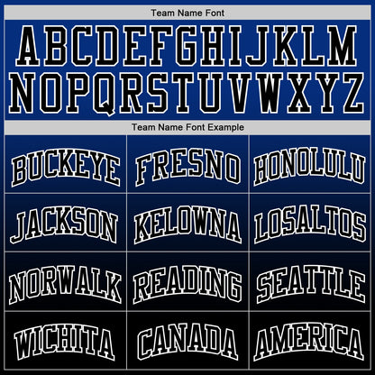Custom Royal Black-White Fade Fashion Round Neck Sublimation Basketball Set Jersey