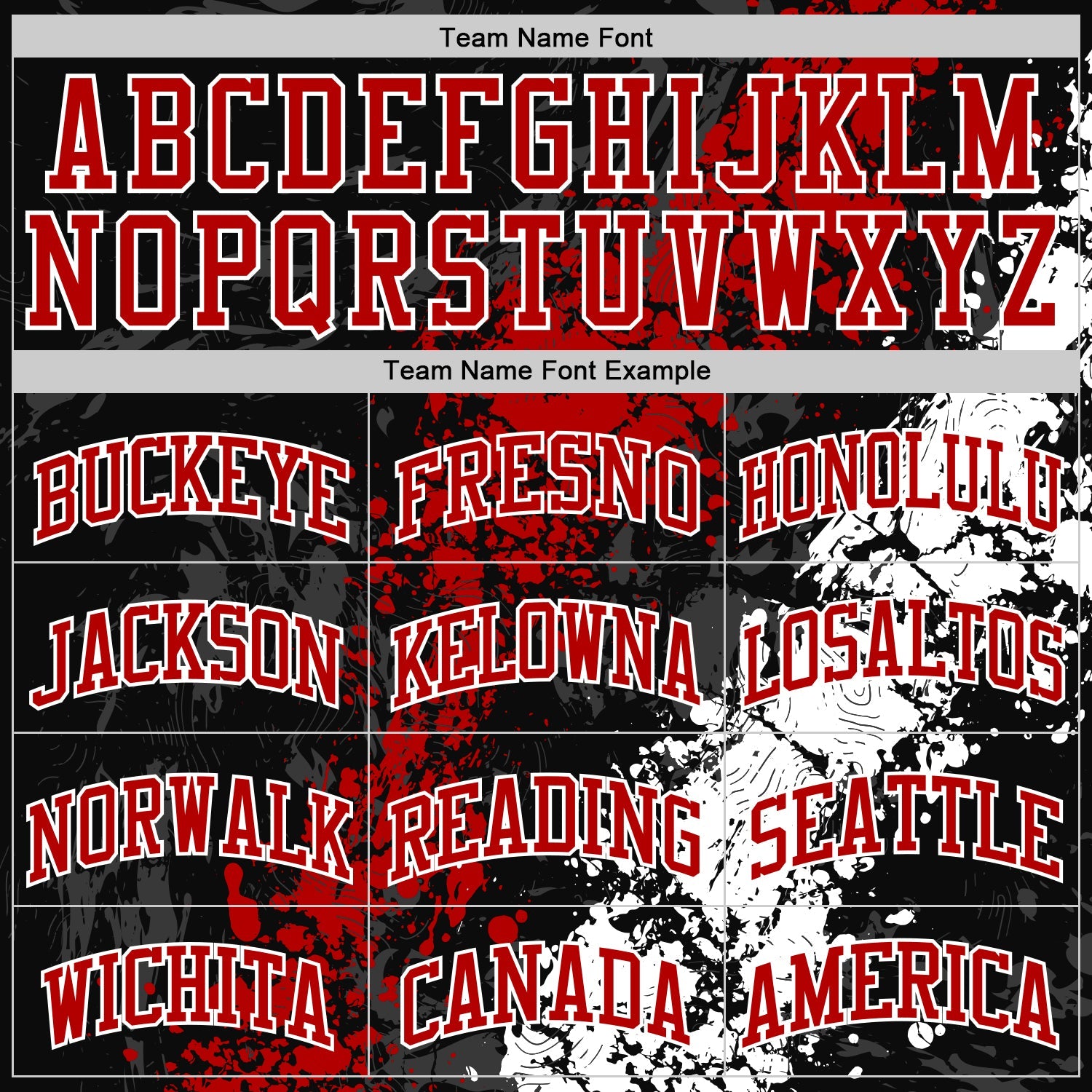 Custom Black Red-White Splash Round Neck Sublimation Basketball Set Jersey