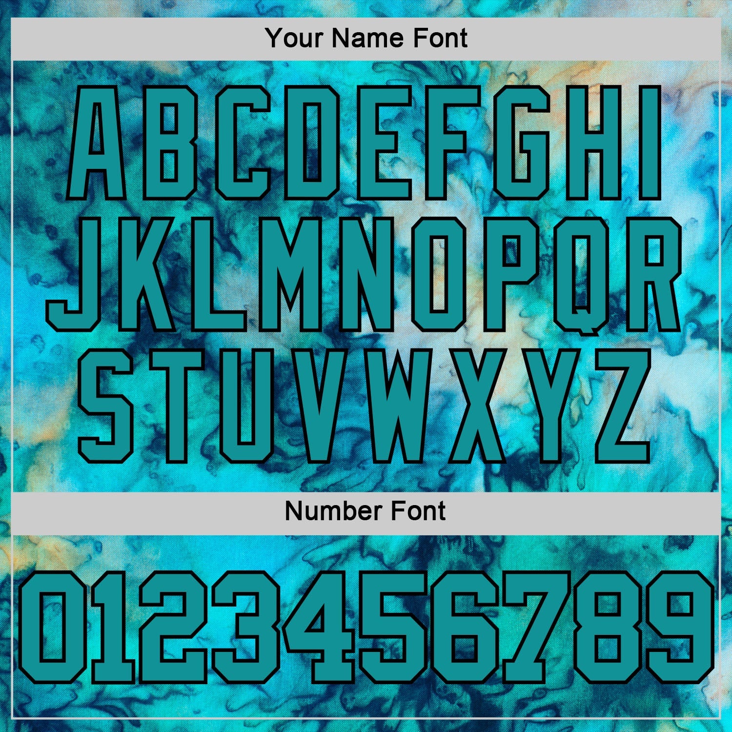 Custom Tie Dye Teal-Black Round Neck Sublimation Basketball Set Jersey