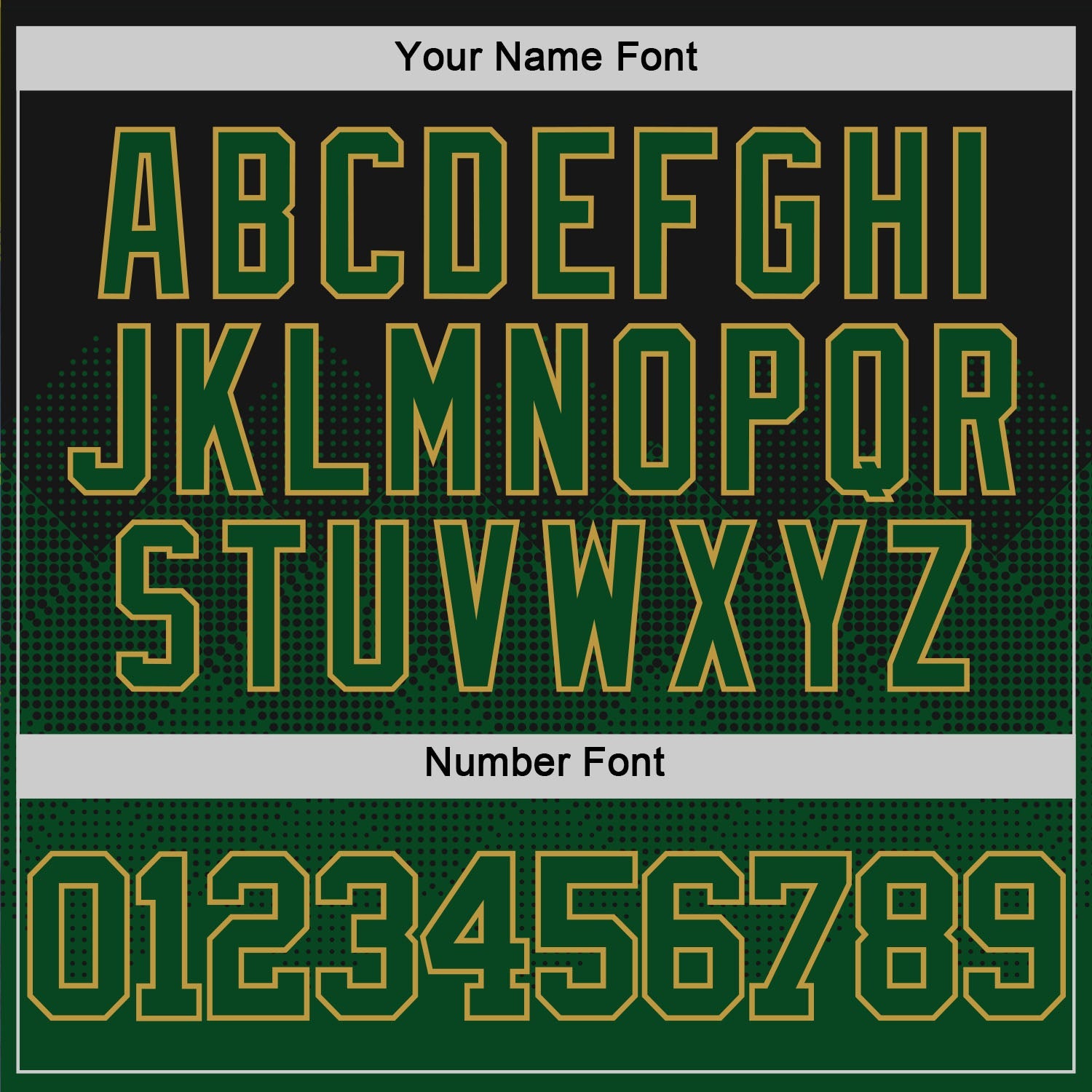 Custom Black Green-Old Gold Fade Fashion Round Neck Sublimation Basketball Set Jersey