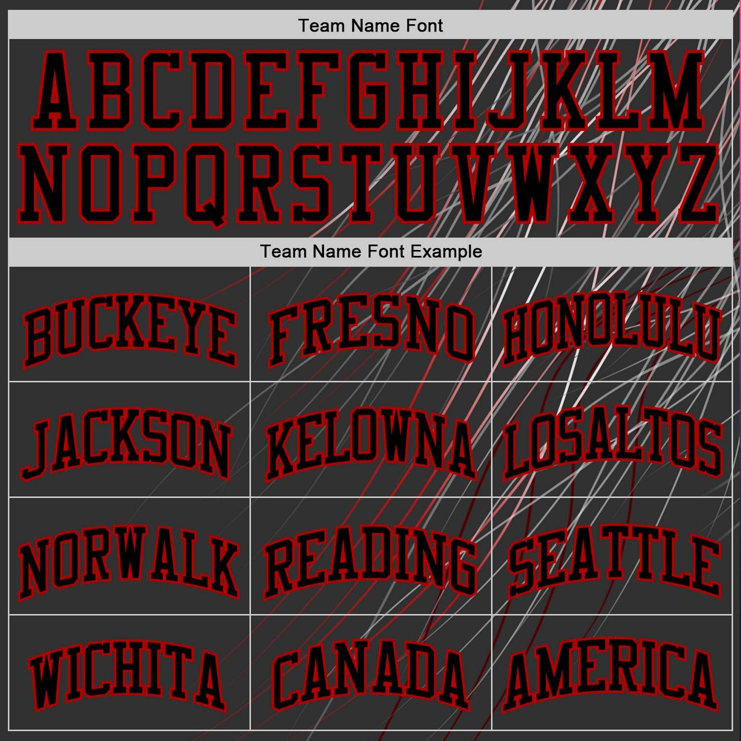 Custom Black Red Line Round Neck Sublimation Basketball Set Jersey