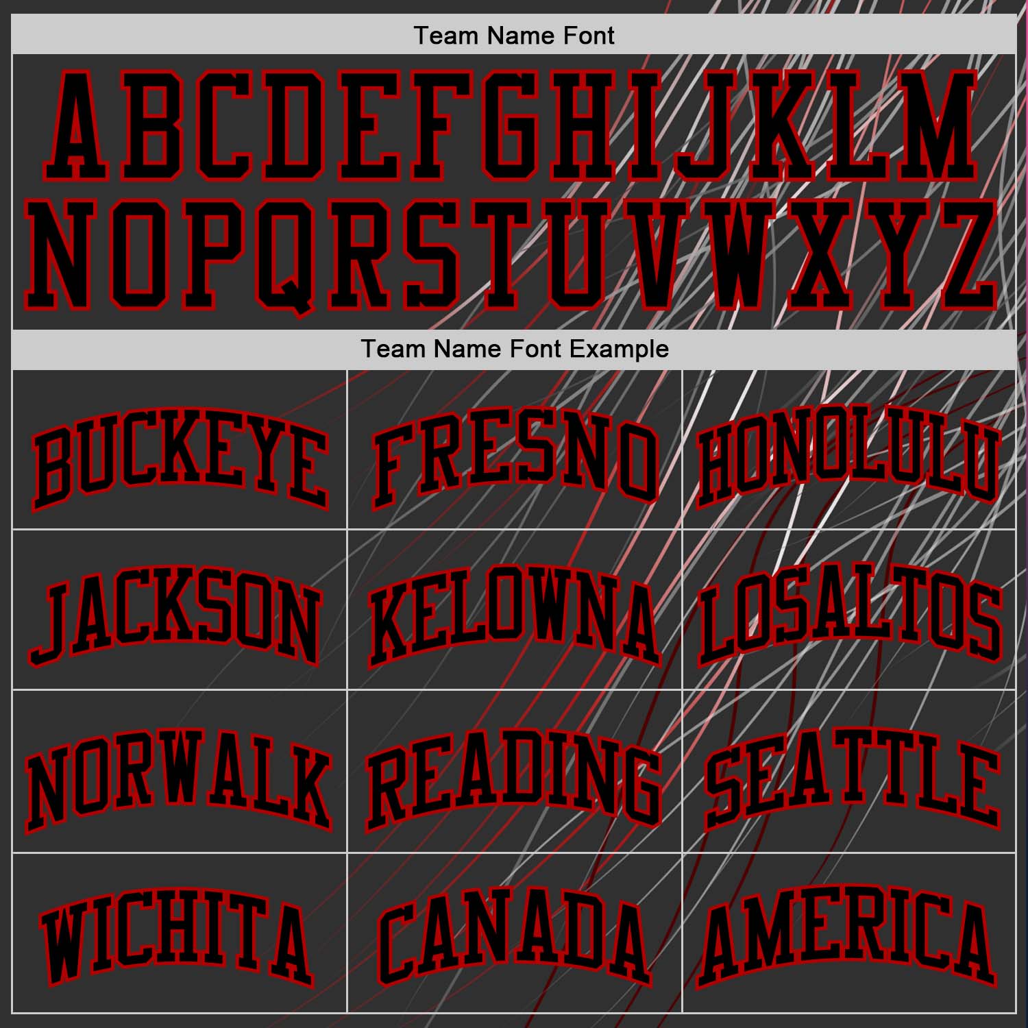 Custom Black Red Line Round Neck Sublimation Basketball Set Jersey