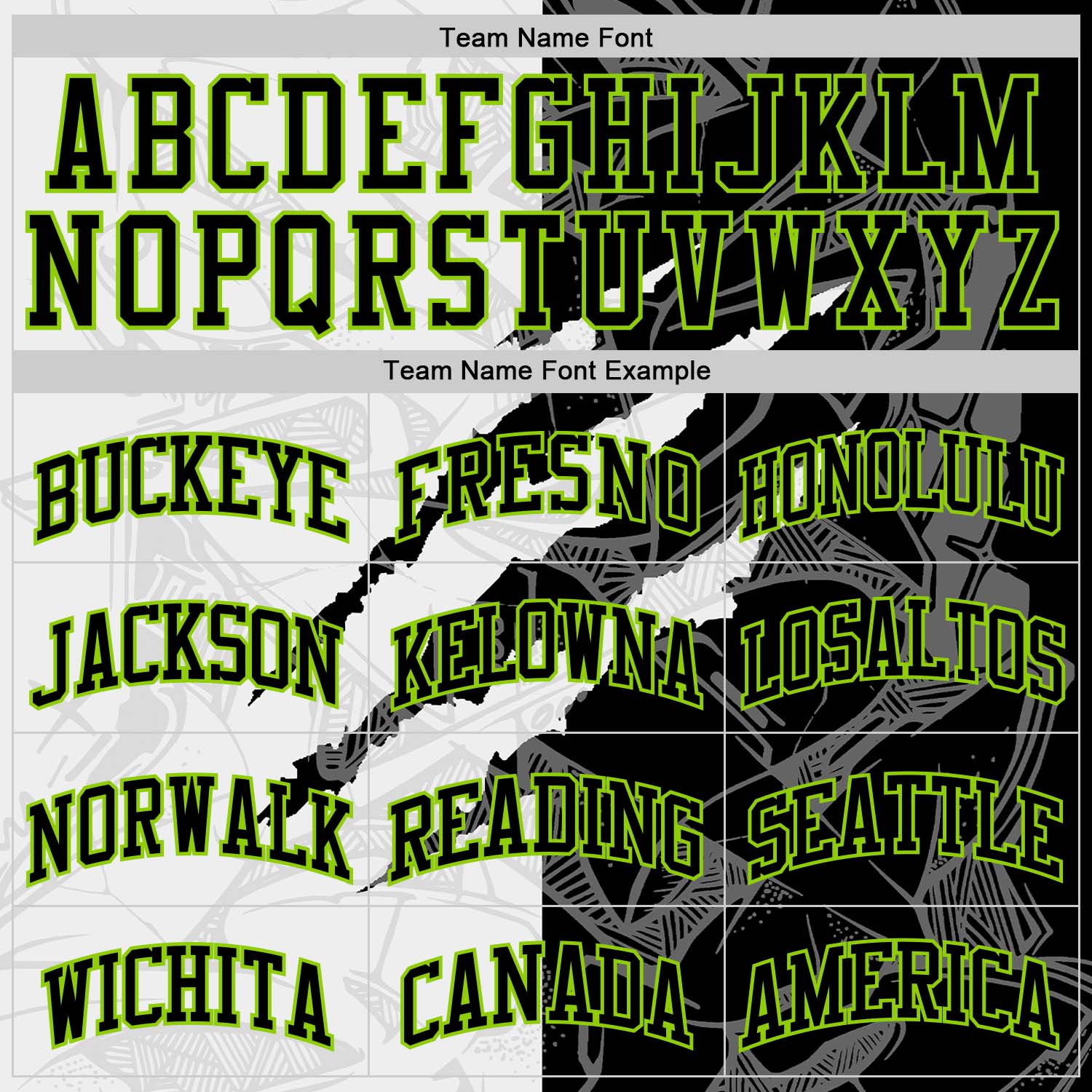 Custom Graffiti Pattern Black White-Neon Green Scratch Round Neck Sublimation Basketball Set Jersey